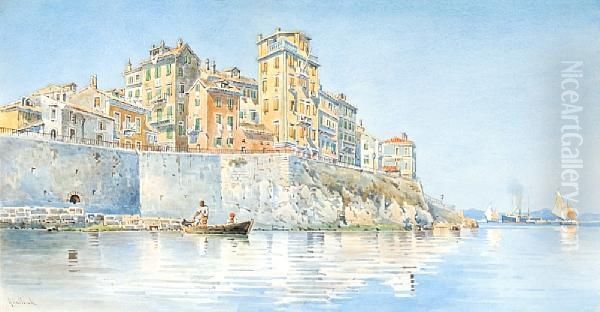 View Of Corfu Oil Painting by Angelos Giallina