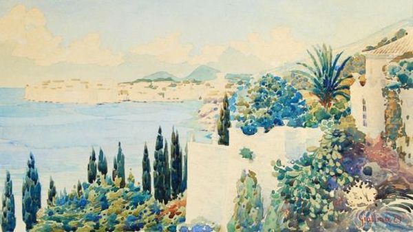 Corfu Oil Painting by Angelos Giallina