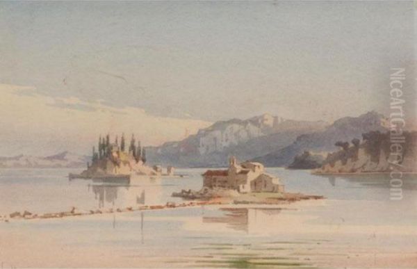 View Of Corfu Oil Painting by Angelos Giallina