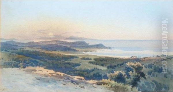 A View Of Corfu Oil Painting by Angelos Giallina