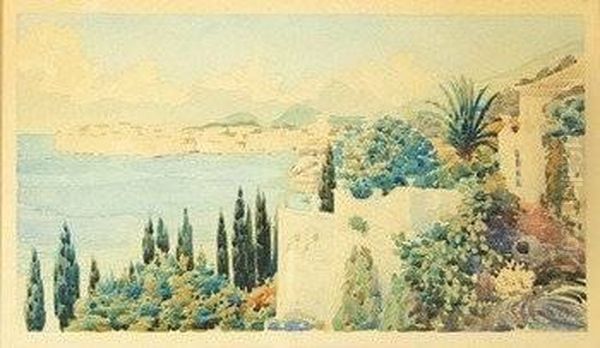 Corfu Oil Painting by Angelos Giallina