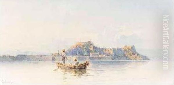 The Citadel, Corfu Oil Painting by Angelos Giallina