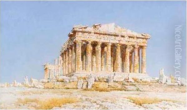 The Parthenon Oil Painting by Angelos Giallina