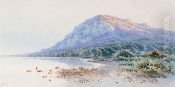 View On Corfu Oil Painting by Angelos Giallina