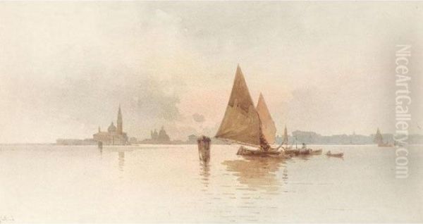 San Giorgio Maggiore, Venice Oil Painting by Angelos Giallina