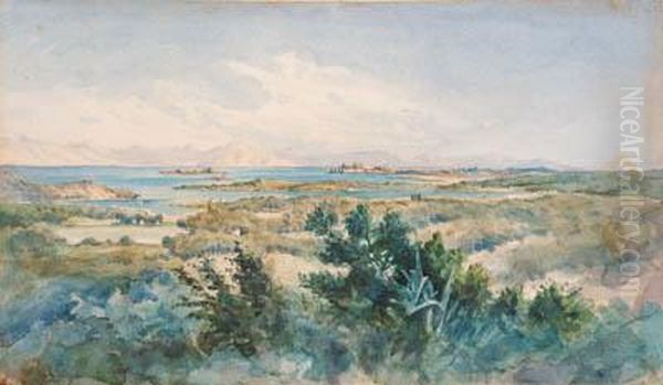 Corfu Oil Painting by Angelos Giallina