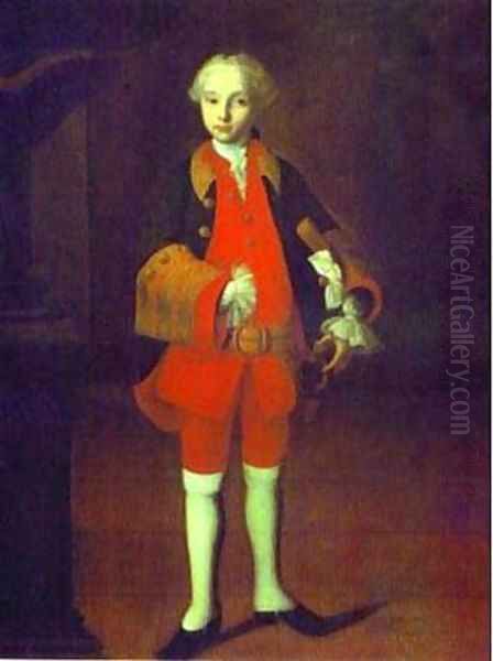 William George Fermor 1750s Oil Painting by Ivan Vishnyakov