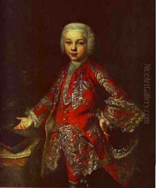 Vasily Daragan 1745 Oil Painting by Ivan Vishnyakov