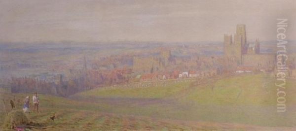 Durham Oil Painting by Albert Goodwin