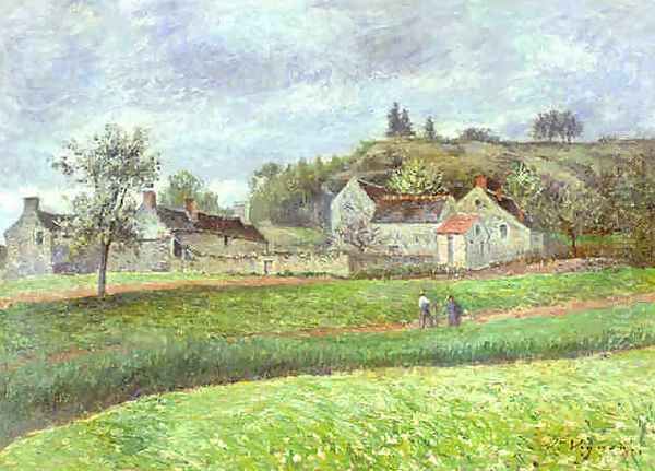 Le Hameau au Printemps Oil Painting by Victor-Alfred-Paul Vignon