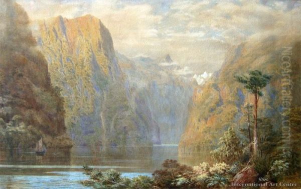 Mt Sheerdown, Milford Sound Oil Painting by John Gully