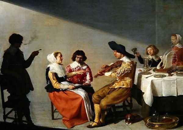 A Musical Party, 1631 Oil Painting by Jacob van Velsen