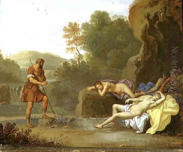 Cimon and Iphigenia Oil Painting by Daniel Vertangen