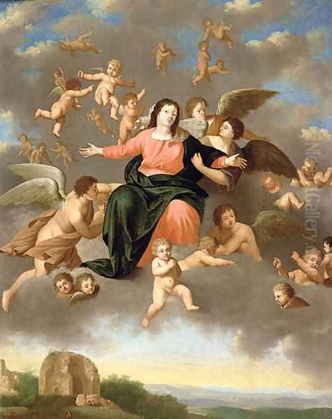 The Ascension of the Virgin Oil Painting by Daniel Vertangen