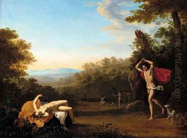 Procris and Cephalus Oil Painting by Daniel Vertangen