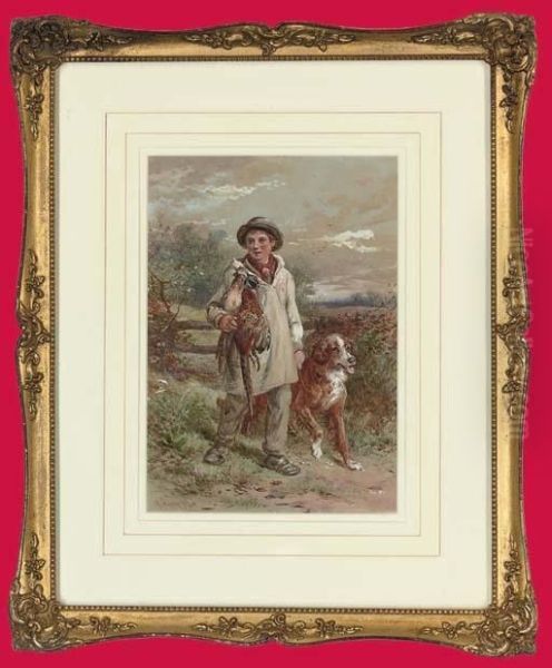 The Gamekeeper's Son Oil Painting by James Jnr Hardy