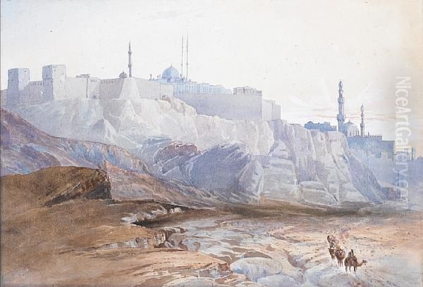 A View Of Jerusalem Oil Painting by Henry Andrew Harper