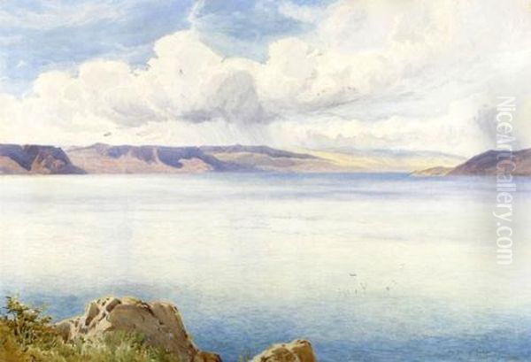 The Sea Of Galilee Oil Painting by Henry Andrew Harper