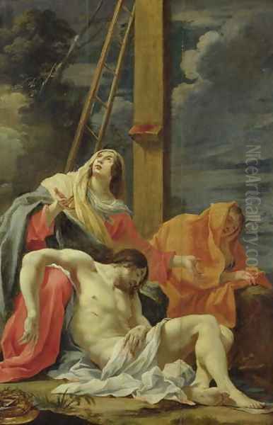 The Lamentation of Christ Oil Painting by Aubin Vouet