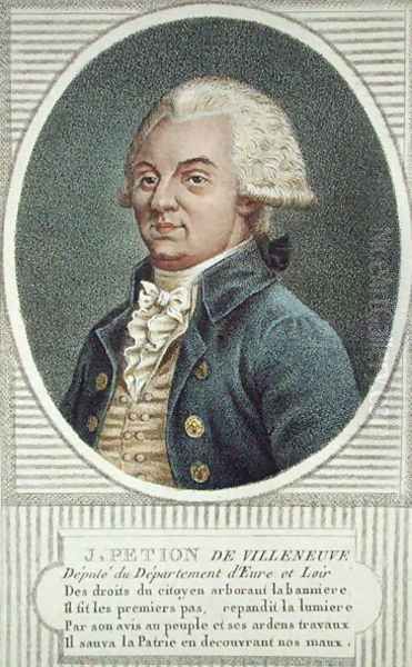 Jerome Petion de Villeneuve (1756-94) Oil Painting by Jean Baptiste Verite