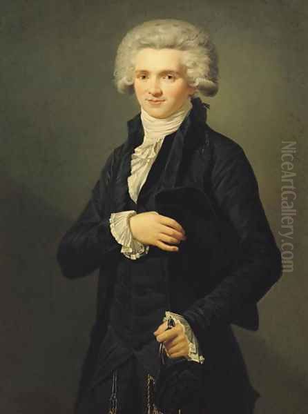 Maximilien de Robespierre 1758-94 1791 Oil Painting by Pierre Roch Vigneron