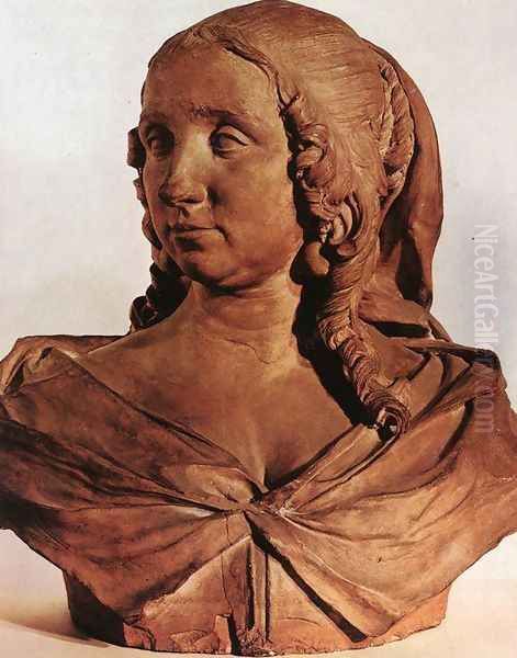 Bust of Marie von Reygersberg Oil Painting by Rombout Verhulst