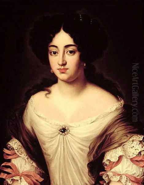 Portrait of a Lady, said to be Marie-Anne Mancini Oil Painting by Jacob Ferdinand Voet