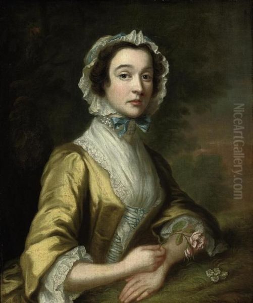 Portrait Of A Lady Oil Painting by Joseph Highmore