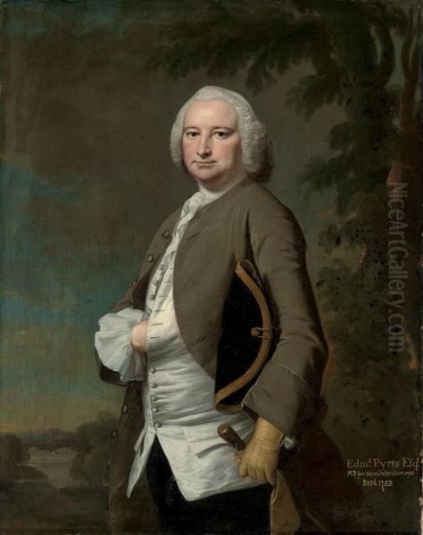 Portrait Of Edmund Pytts Esq Oil Painting by Joseph Highmore