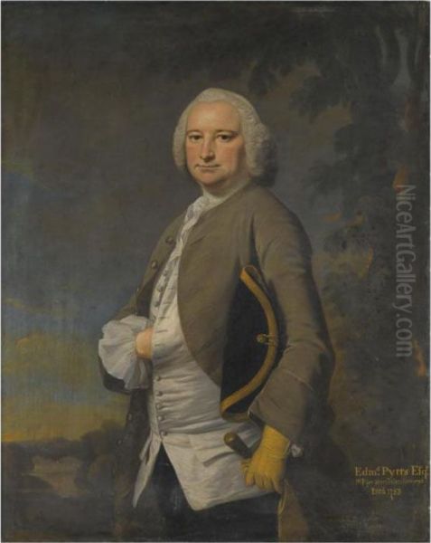 Portrait Of Edmund Pytts Oil Painting by Joseph Highmore