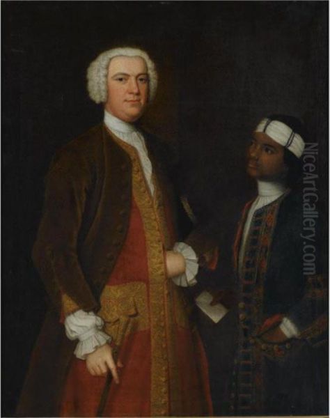 Portrait Of A West Indian Governor, Captain Alexander Thomas Oil Painting by Joseph Highmore