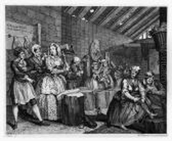 A Harlot's Progress Oil Painting by William Hogarth