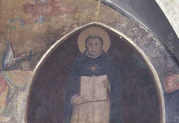 St. Thomas Aquinas, lunette Oil Painting by Giovanni Battista Vanni