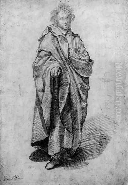 A man in a cloak Oil Painting by Giovanni Battista Vanni