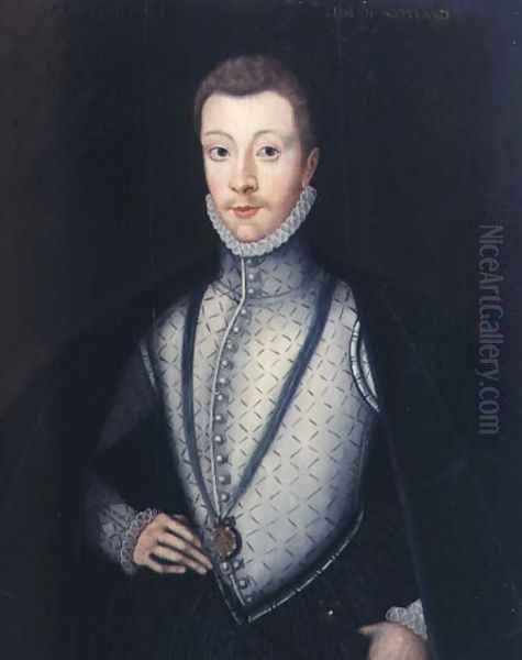 Portrait of Henry Stewart, Earl of Darnley (1545-67) Oil Painting by Adrian Vanson