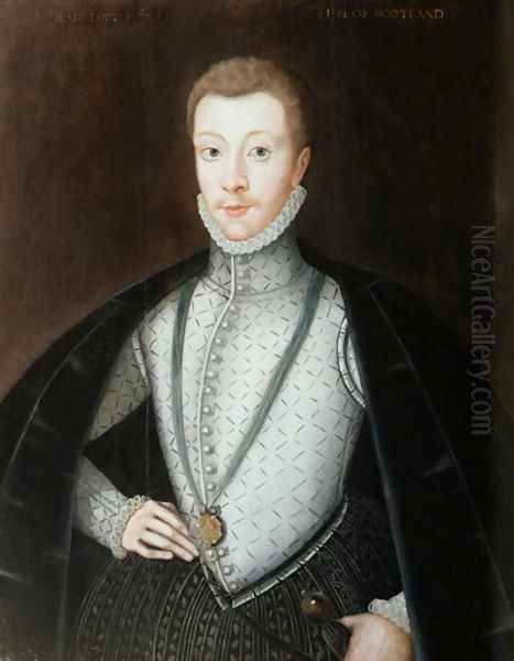 Portrait of Henry Stewart, Earl of Darnley (1545-67) 2 Oil Painting by Adrian Vanson