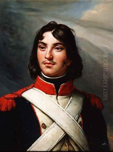 General Francois-Severin Desgraviers-Marceau 1760-96 1834-35 Oil Painting by Auguste Jean-Baptiste Vinchon