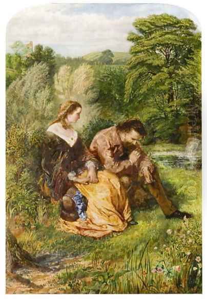 The Millers Daughter, 1859 Oil Painting by John Alfred Vintner