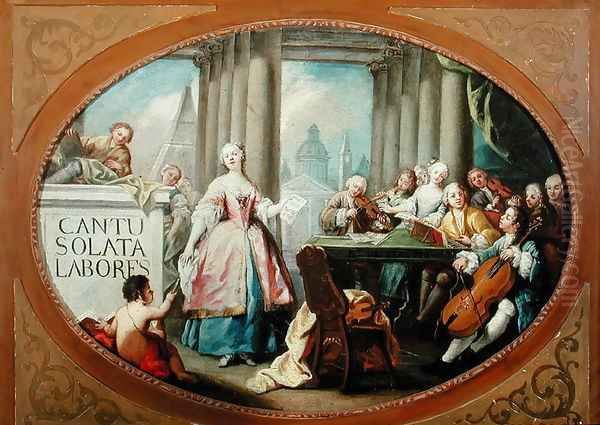 Allegory of Music Oil Painting by Nicolas Valeta