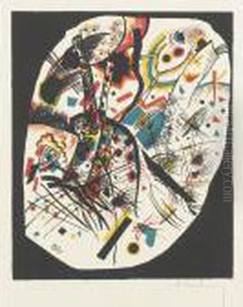 Kleine Welten Iii (r. 166) Oil Painting by Wassily Kandinsky