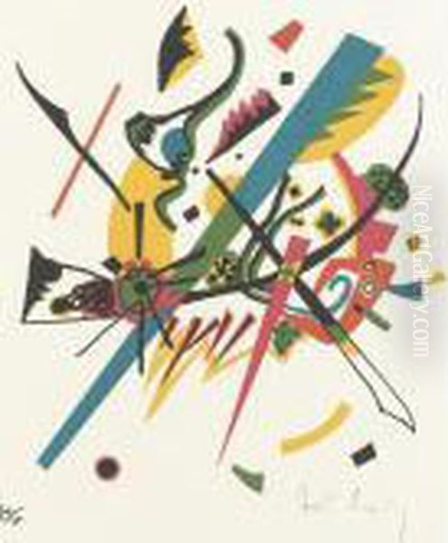 Kleine Welten I (roethel 164) Oil Painting by Wassily Kandinsky