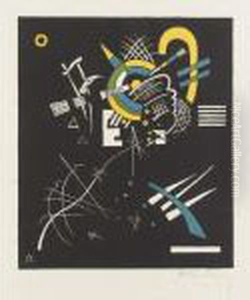 Kleine Welten Vii (r. 170) Oil Painting by Wassily Kandinsky