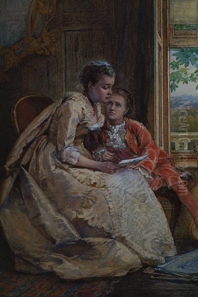 The Letter Oil Painting by George Goodwin Kilburne