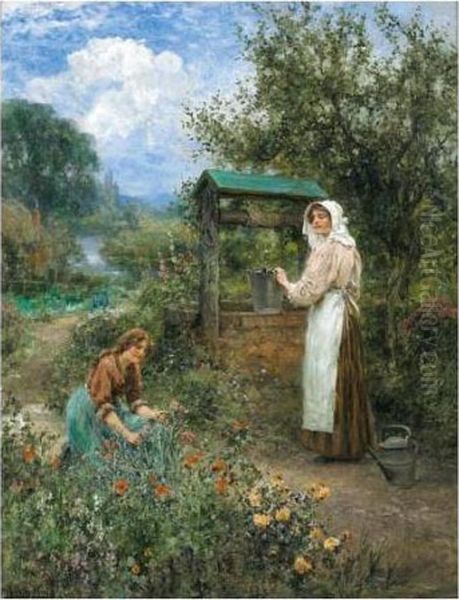 The Days At The Well Oil Painting by Henry John Yeend King