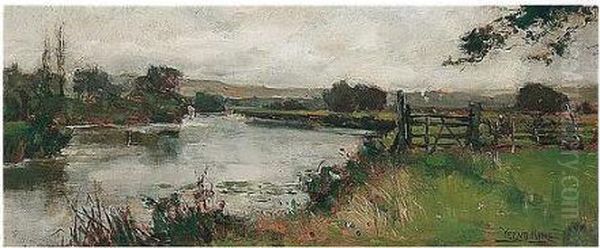 The Thames Below Wallingford Oil Painting by Henry John Yeend King