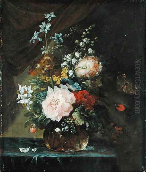 Flower Study Oil Painting by Neeltje (Eltie) de Vlieger