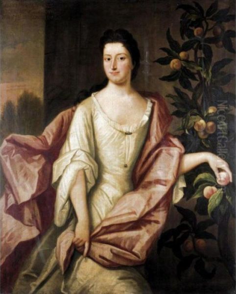 Portrait Of Anne, Wife Of The 7th Lord Elphinstone Oil Painting by Sir Godfrey Kneller