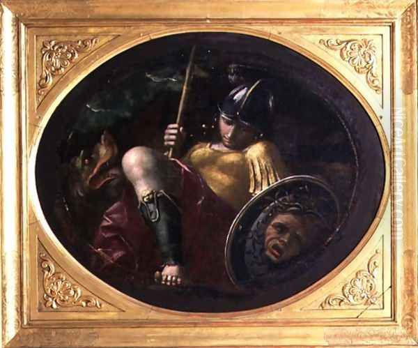 Minerva Oil Painting by Gaspare Venturini