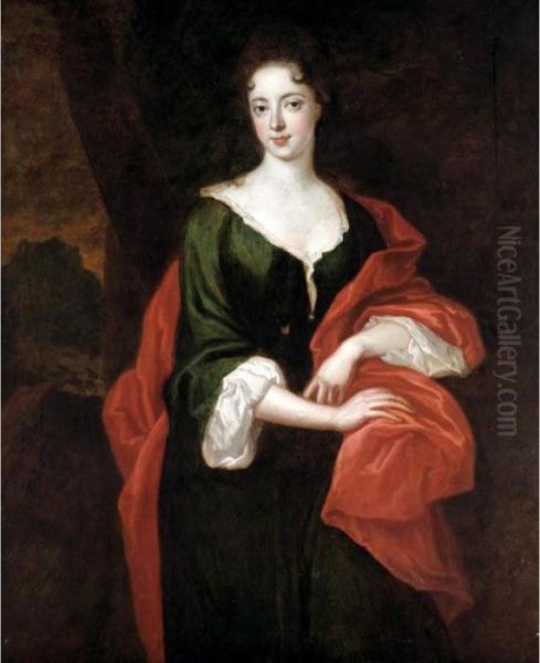 Portrait Of Lady Montague Oil Painting by Sir Godfrey Kneller