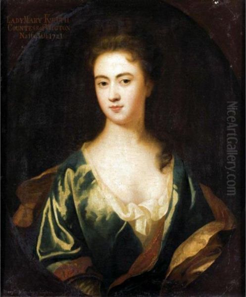 Portrait Of Lady Mary Keith, 
Countess Of Wigton (1695-1721), 2 Nd Wife Of John Fleming, 6 Th Earl Of 
Wigton Oil Painting by Sir Godfrey Kneller